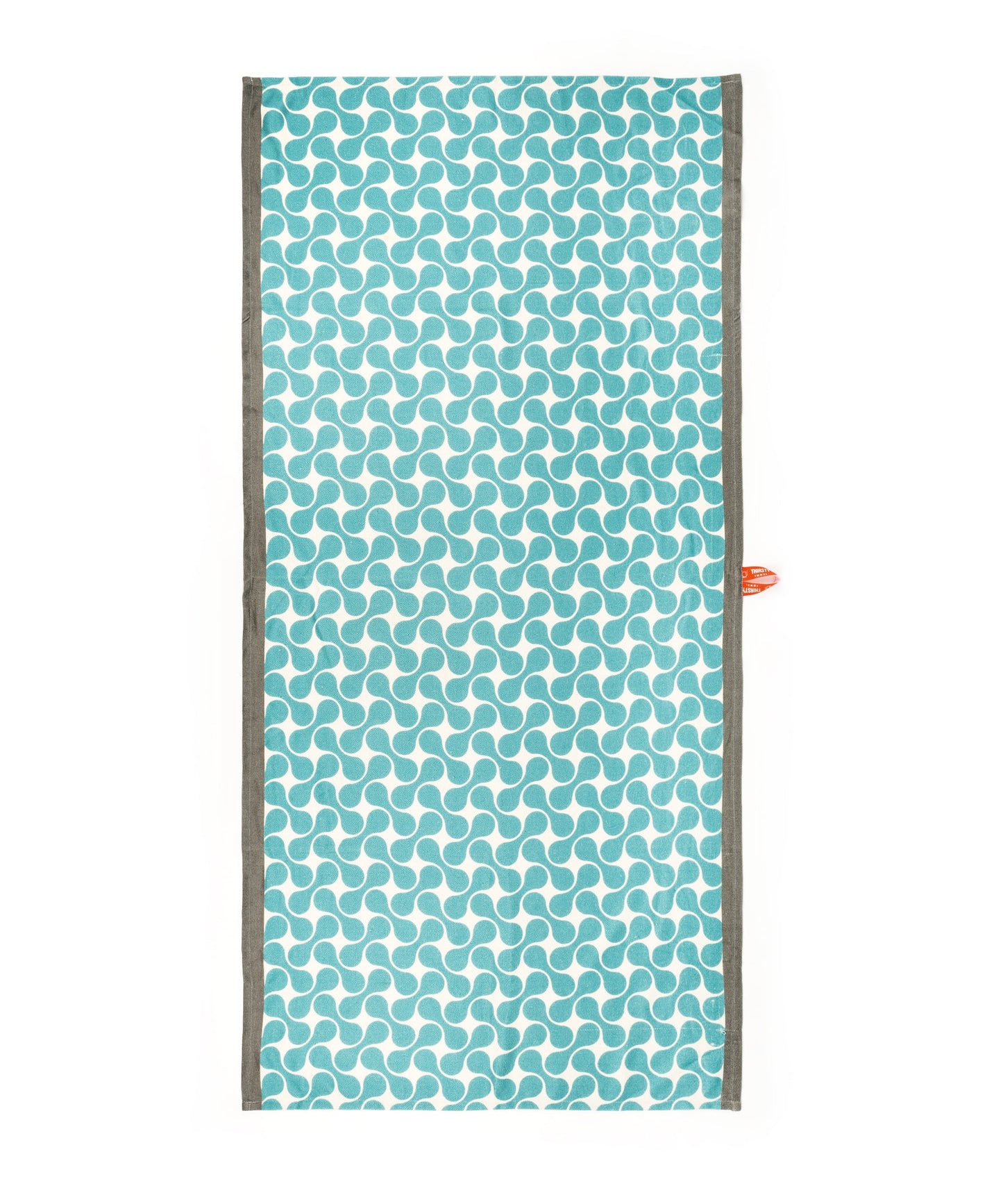 Turquoise Tile Bamboo Bath Towel