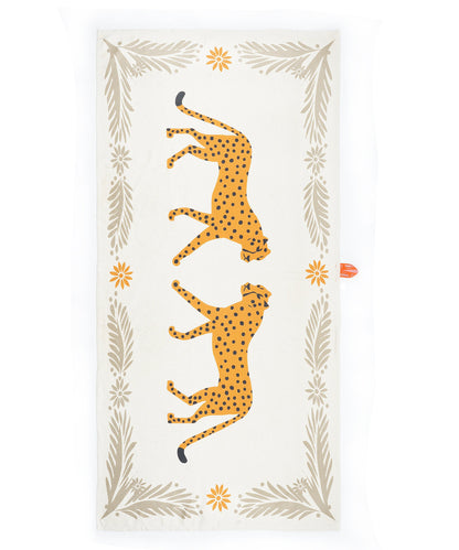 Cheetah Charm Bamboo Bath Towel