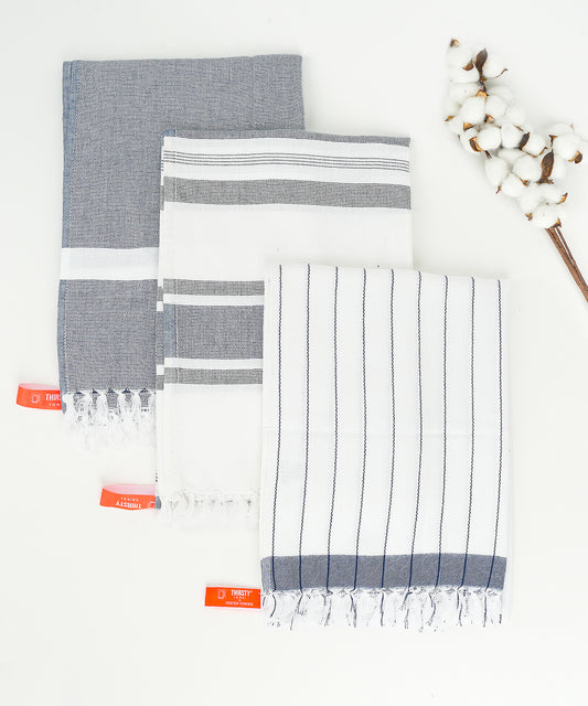 Thirsty Towel Cotton Bath Towels Cambric assorted combo Towels blue towels 100% Cotton soft Towels Soft towel quick absorption towels thin towels light weighted towel travel friendly towel absorbent towel quick dry towel