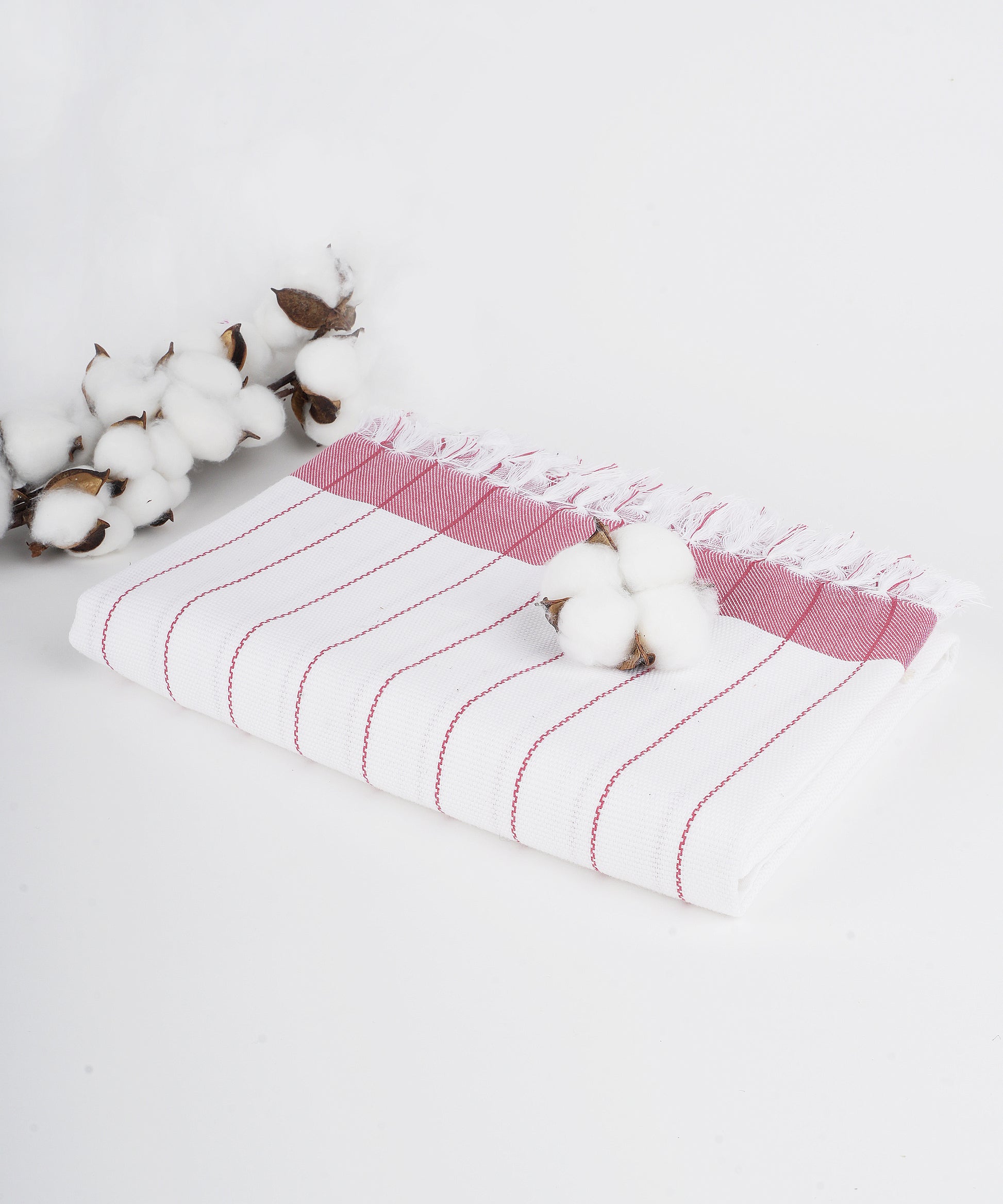 Thirsty Towel Cotton Bath Towels Cambric pin stripe Towel red towel 100% Cotton soft Towels Soft towel quick absorption towels thin towels lightweighted towel travel friendly towel absorbent towel quick dry towel